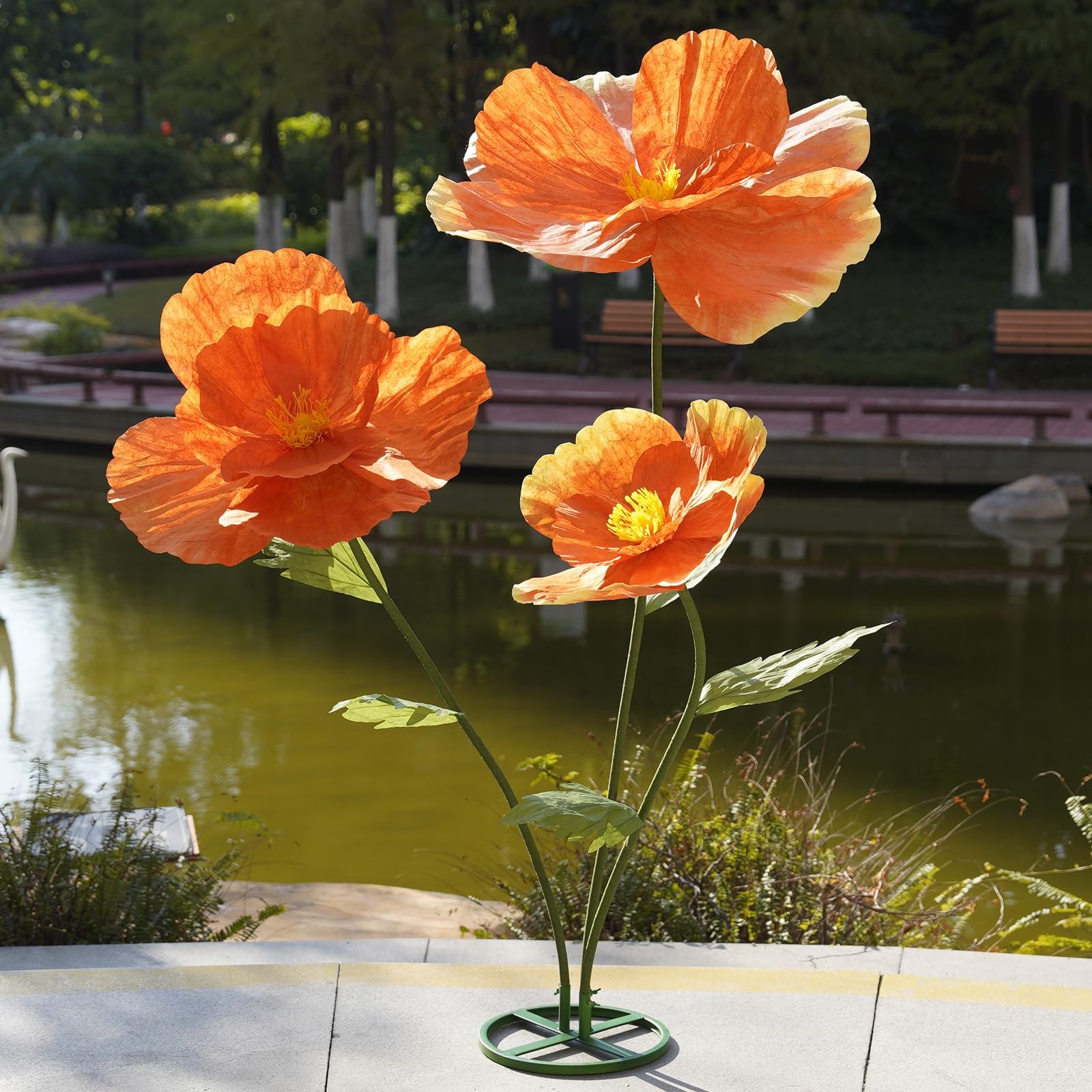 Giant Flowers,Oversized Artificial Flower with Gradient Petals,Large Floral D…