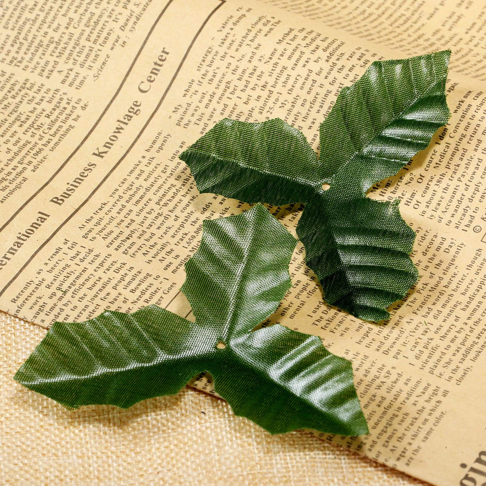 Artificial Leaves Rose Flower Leaf Wedding Bouquet Crafts Green 50 PCS