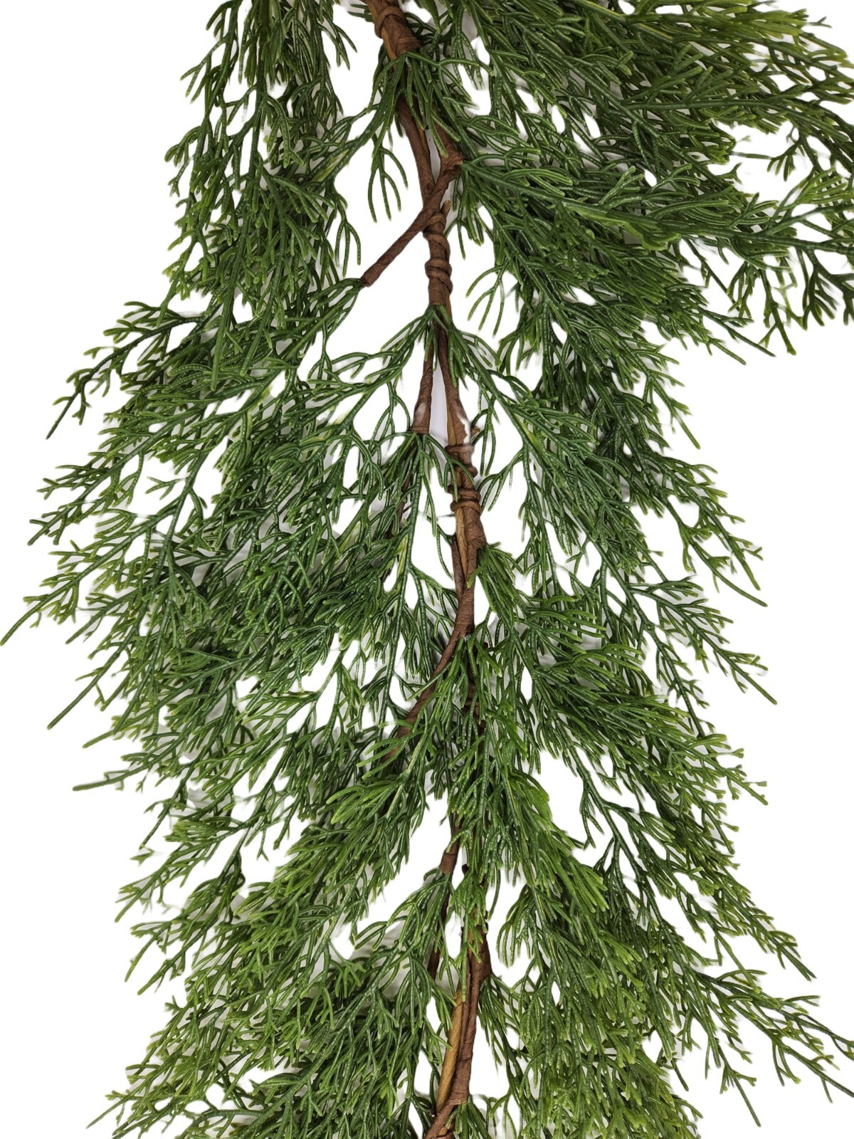 6ft Faux Green Cedar Christmas Garland Real Touch Deluxe Seasonal Garland EV-841