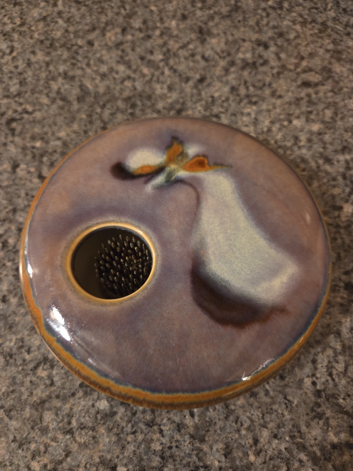 Georgetown Pottery Ikebana Japanese Flower Frog Vase