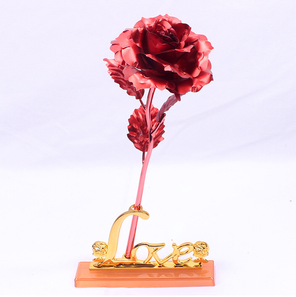 Gold Plated Real Rose 24K Dipped Flower Valentine’s Day Love Gifts For Her