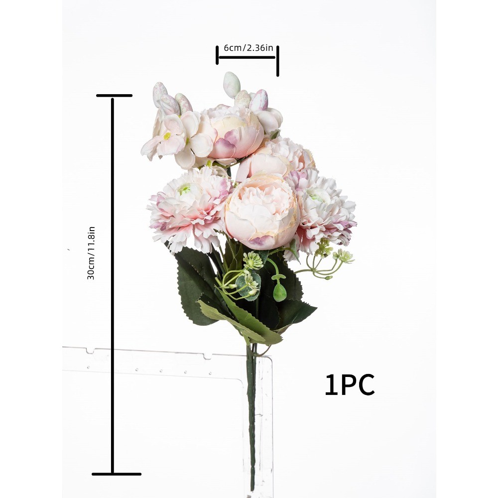 4Pcs DIY Floral Decorations Persian Rose Simulation Flowers Home Decoration New