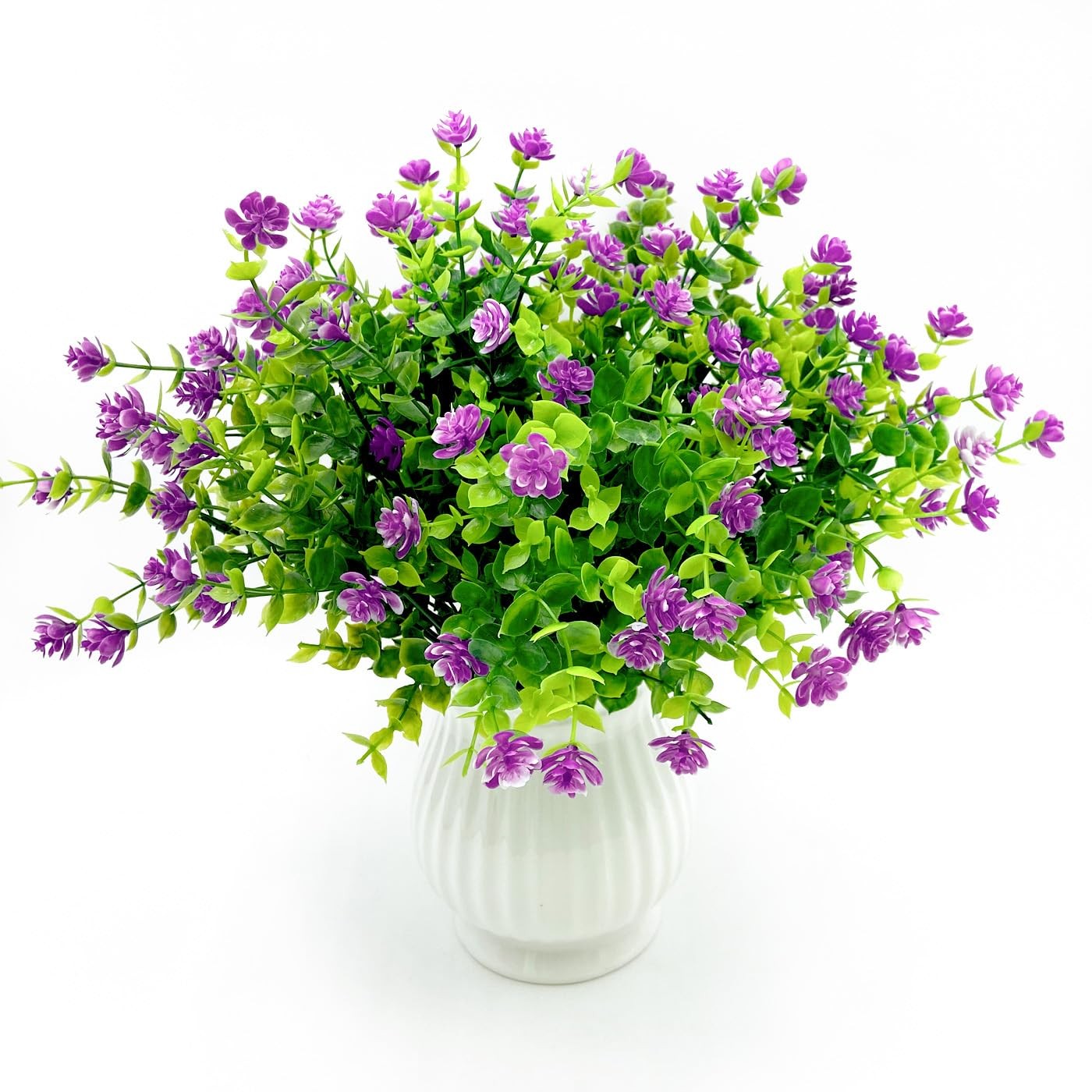 6 Bundles Artificial Flowers for Outdoors,UV Resistant Realisic Fake Plastic …