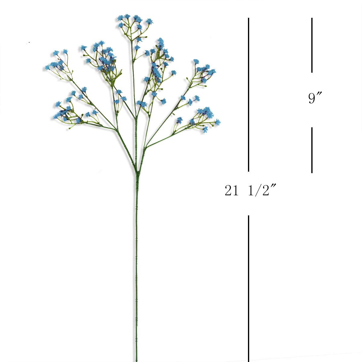Artificial Baby Breath Flowers Gypsophila Bouquets Real Touch Dark Blue 12 PCS