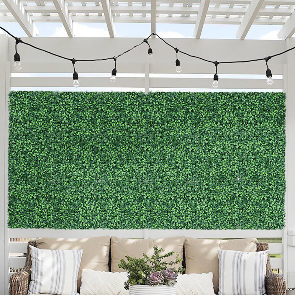 20″x20″ Artificial Faux Leave Gardenia Fence Screen Greenery Wall Decor Panel