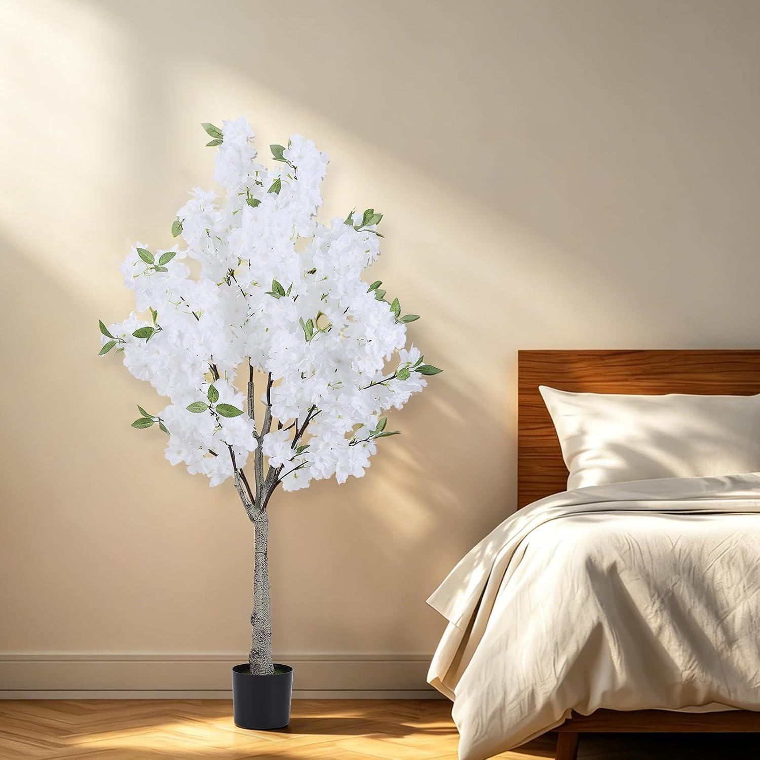 4FT Artificial Cherry Blossom Tree – Faux Pink Sakura for Home & Office Decor