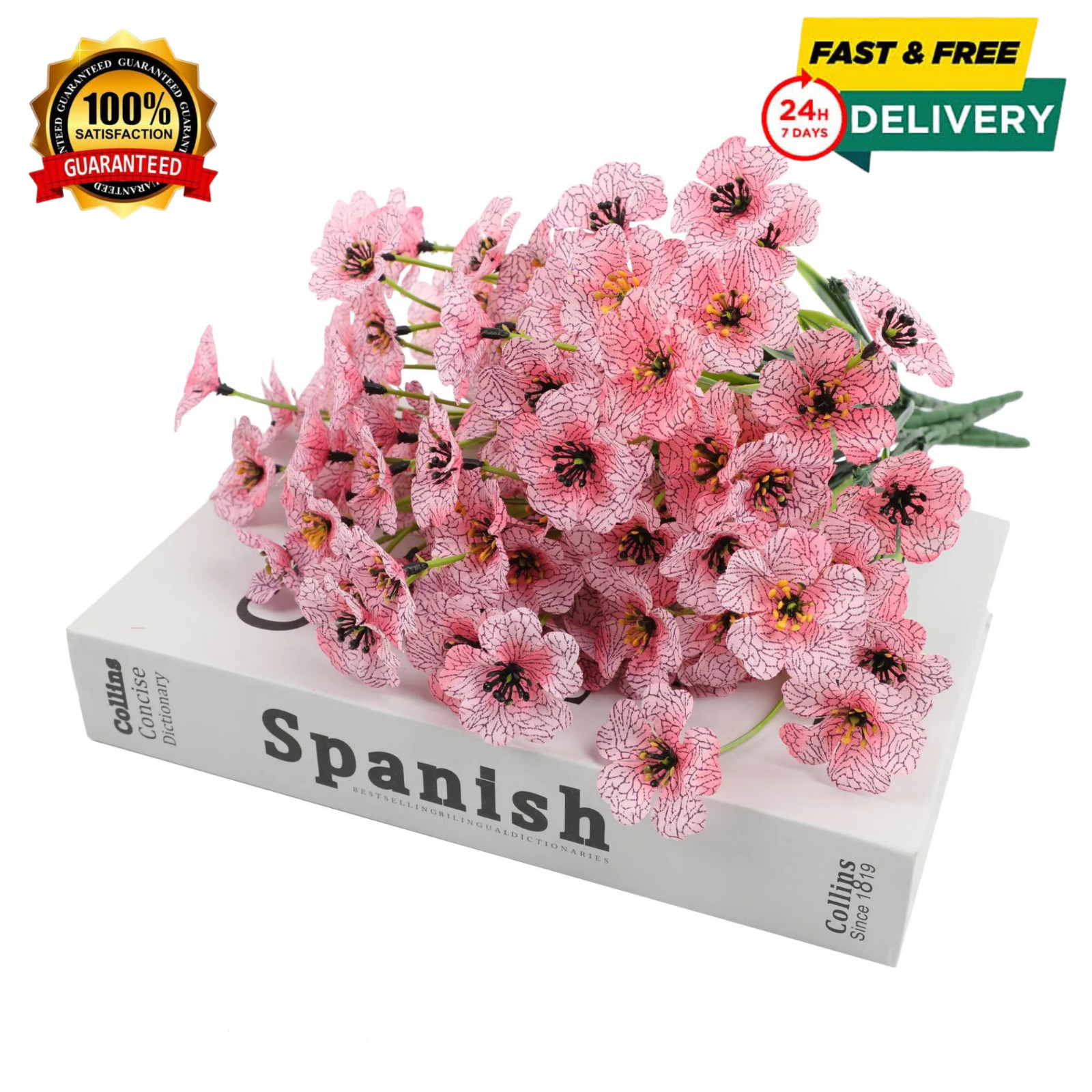 UV Resistant Artificial Flowers for Outdoors Mixed Colors Fake Flower