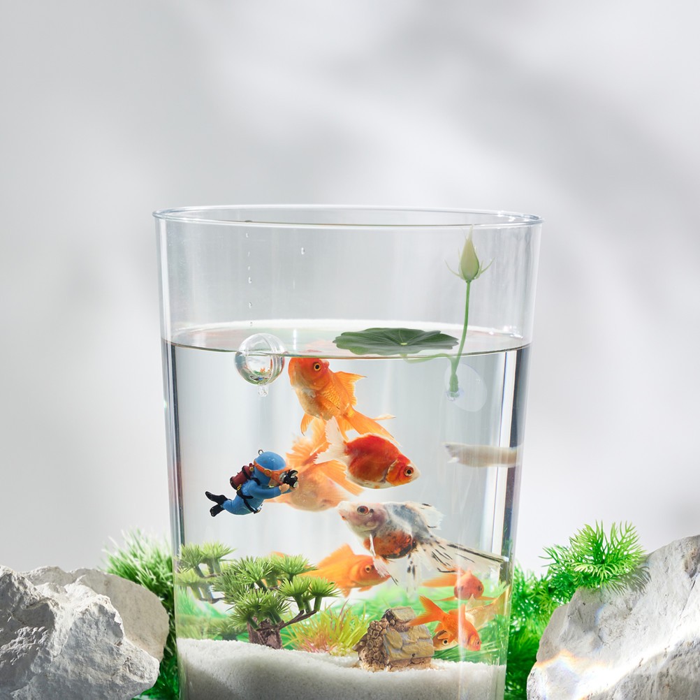 2Pcs Reusable Betta Fish Leaf Hammock with Suction Cup for Aquarium Relaxing