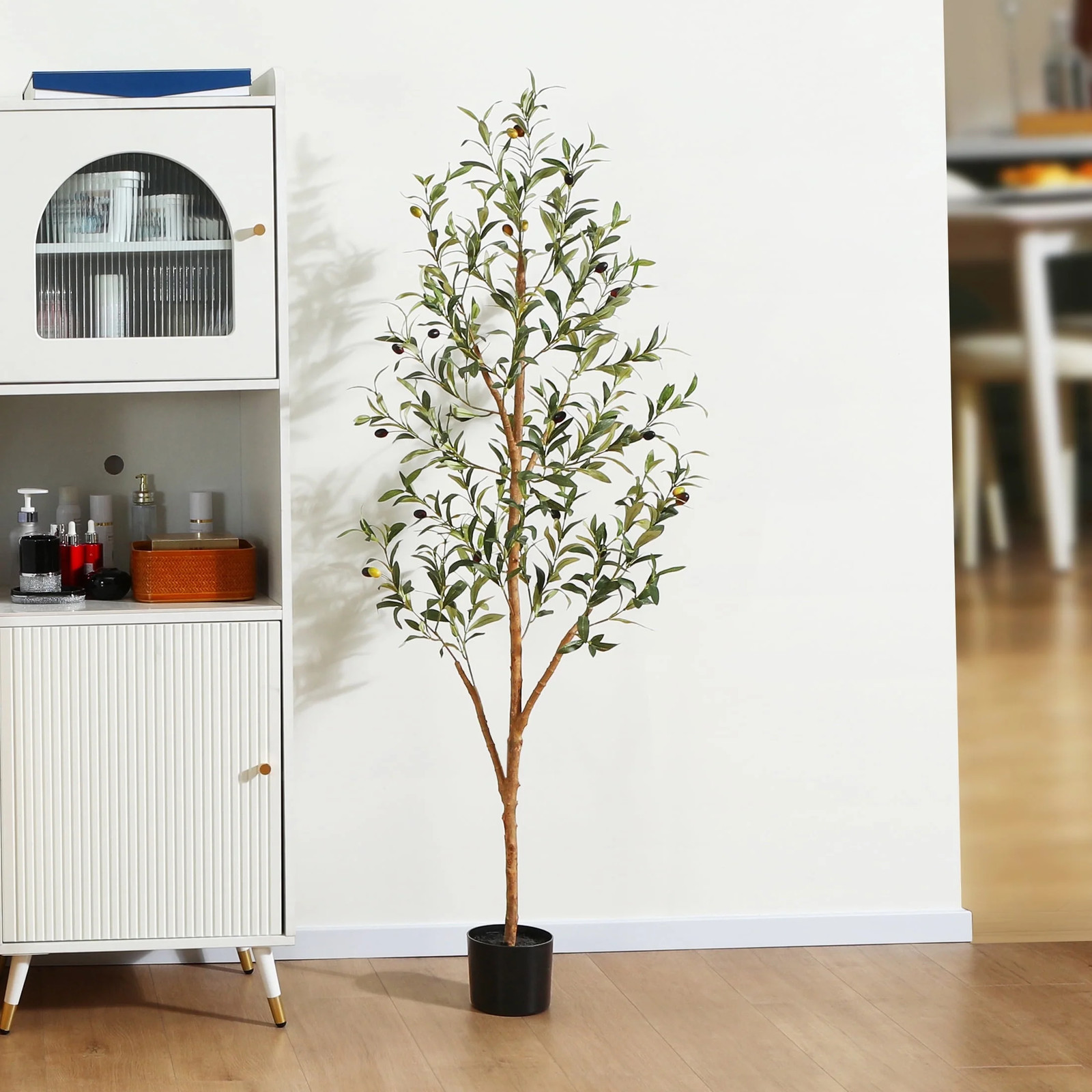 ARTIFICIAL OLIVE HOUSE PLANTS 4-7 Ft Realistic Silk Leaves Potted Tree