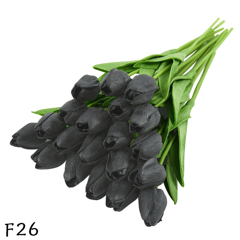 5/10Pcs PU Tulip Simulation Flower Artificial Flowers Fake Tulips Real Touch Flo