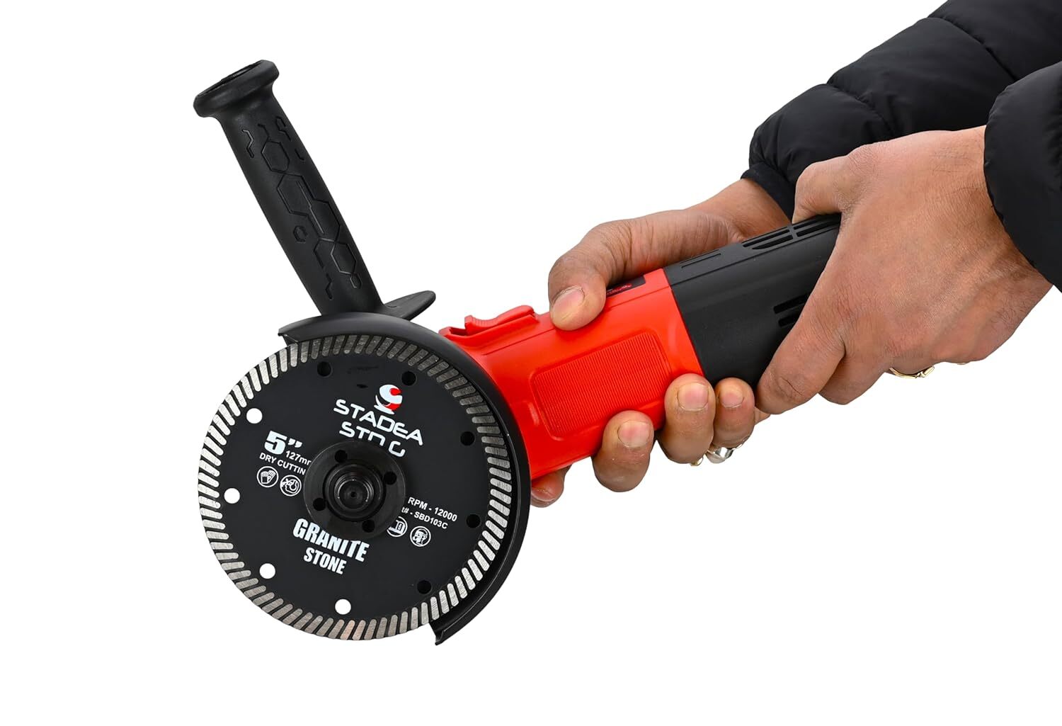 Stadea 5″ Variable Speed Angle Grinder Polisher – Concrete Power Cutting Tools
