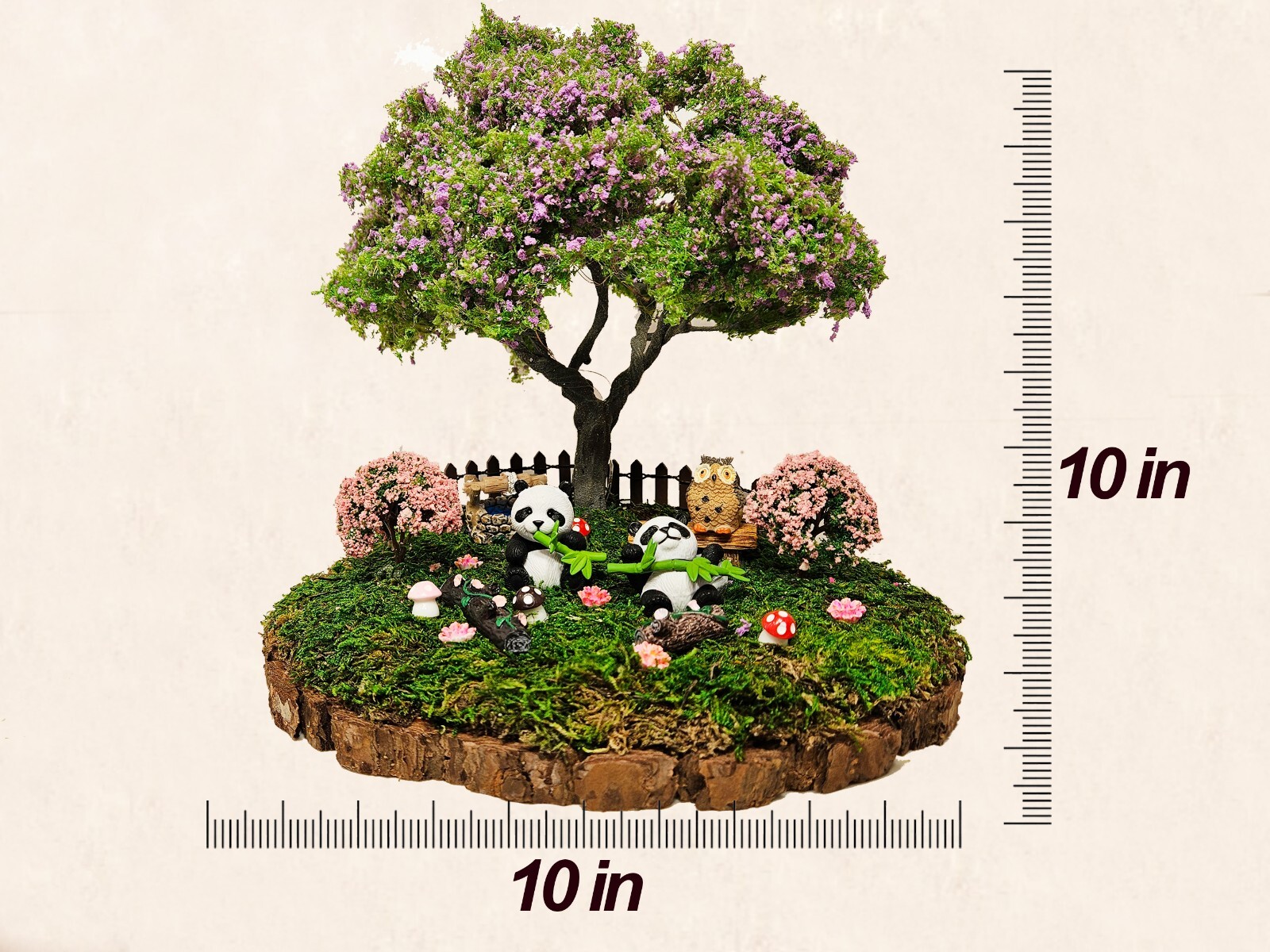 Artificial bonsai Plants, 12″ Faux Plants Indoor Outdoor Decor Wire Tree, Moss