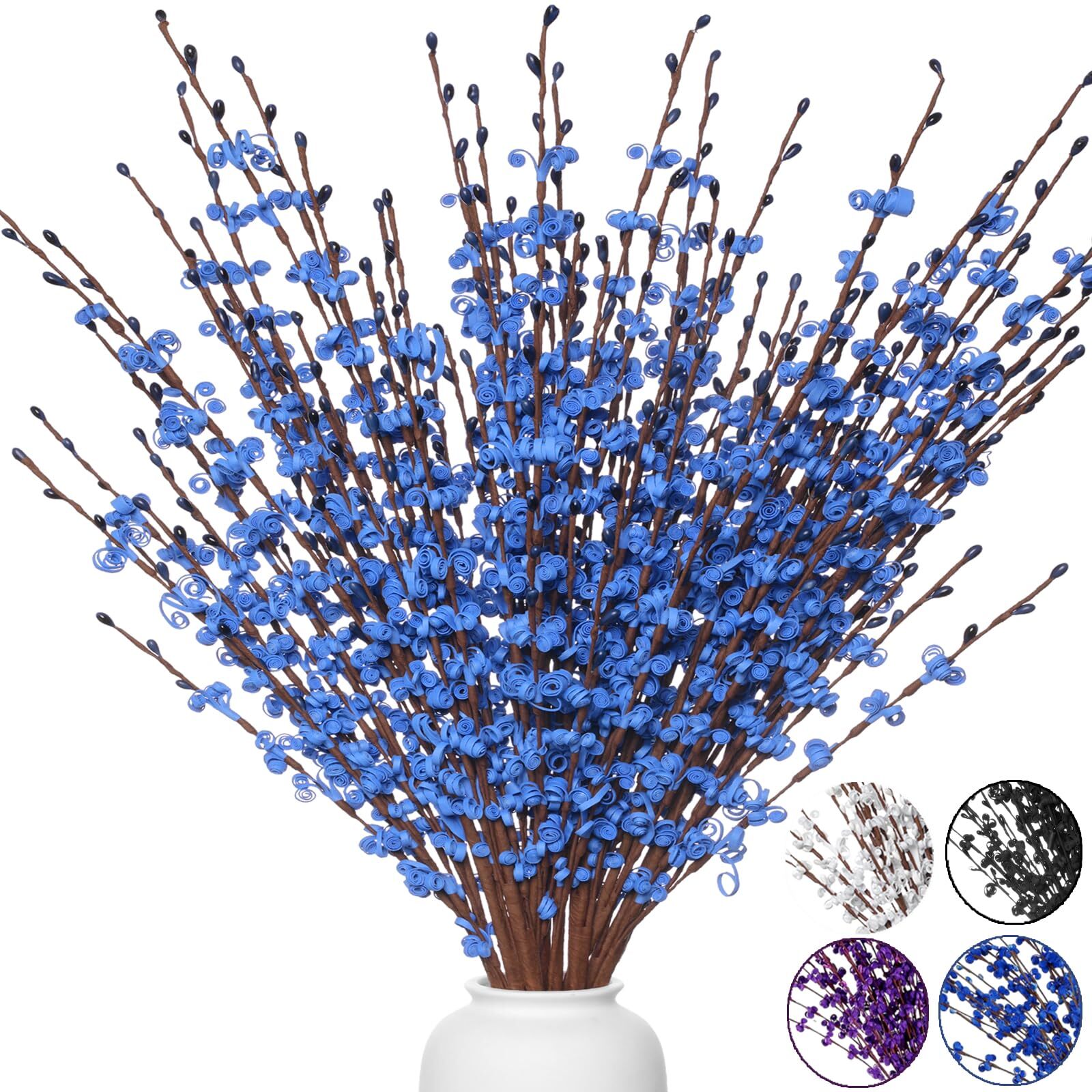 10pcs Long Stem Jasmine Flowers Artificial 29.5″/75cm Faux Jasmine Bouquet