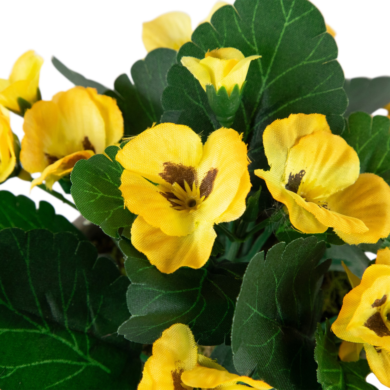 Northlight 7″ Yellow Pansy Floral Arrangement in “Flowers & Garden” Pot