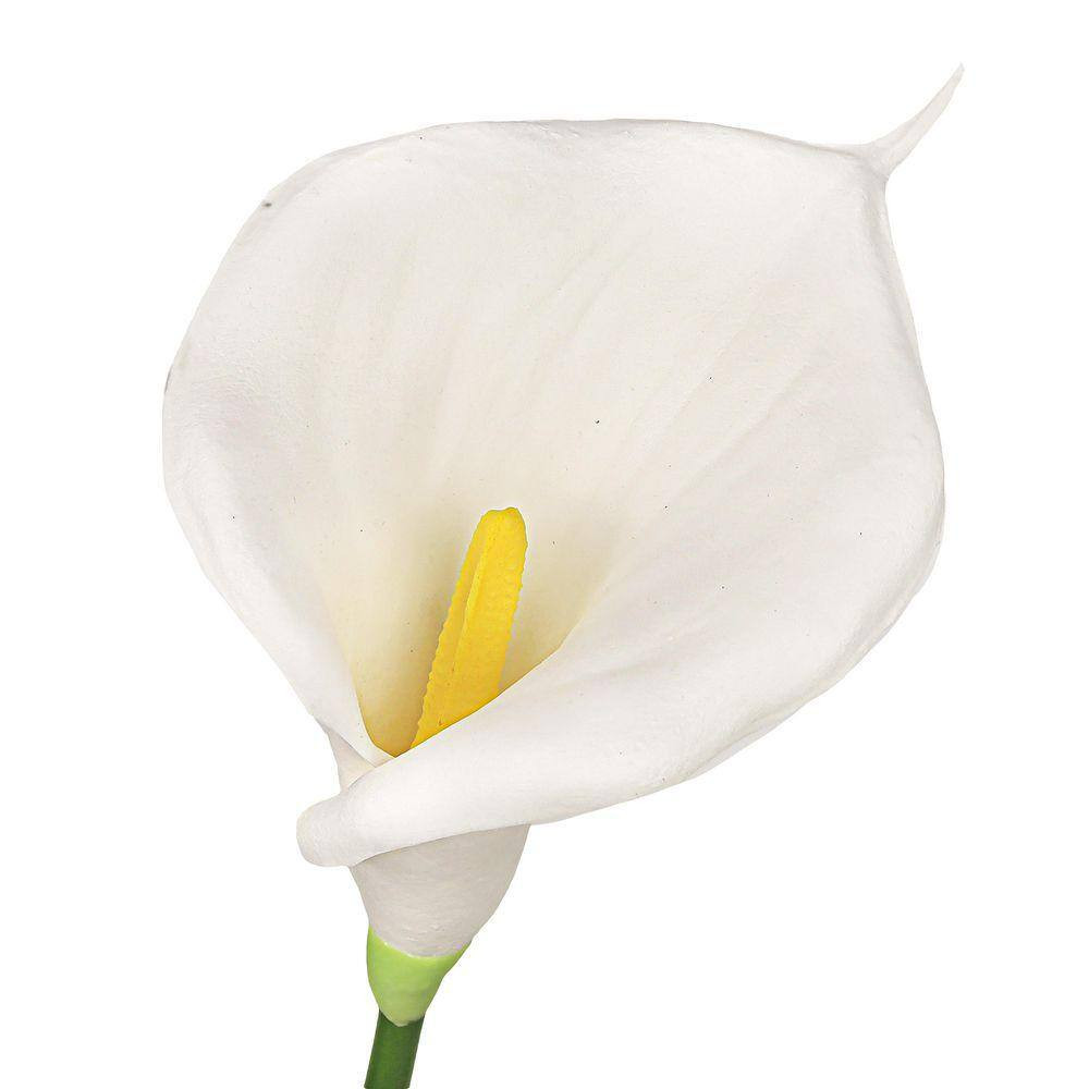 30 In. Cream White Artificial Calla Lily Flower Stem Spray (Set of 6)