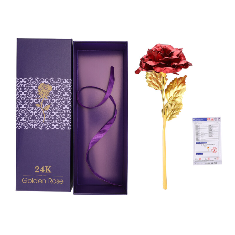 Gold Plated Real Rose 24K Dipped Flower Valentine’s Day Love Gift For Her Decor