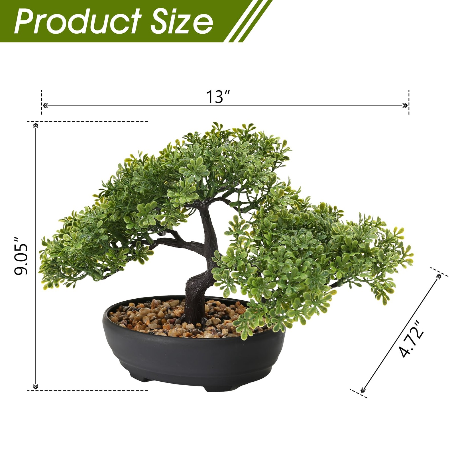 Artificial Bonsai Tree, Fake Juniper Plants Indoor Small Fake Bonsai Tree Ind…