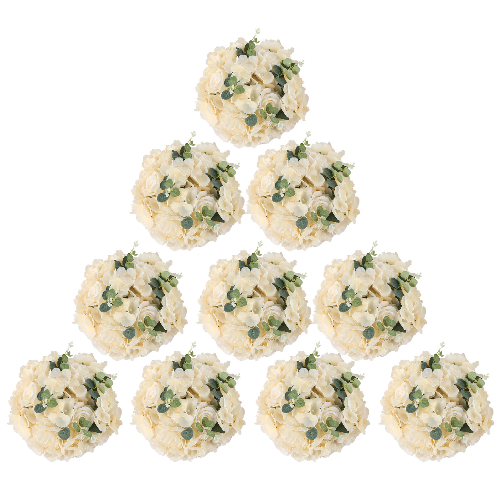 Wedding Flower Balls For Centerpieces 10Pcs Artificial Flower Ball Arrangement