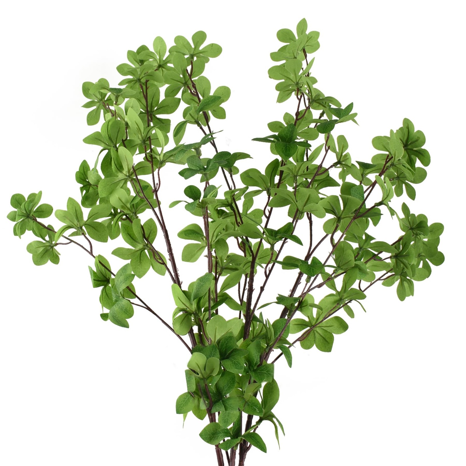 Artificial Greenery Stems, 3 Pcs Fake Green Plants Branches Faux Greenery for…