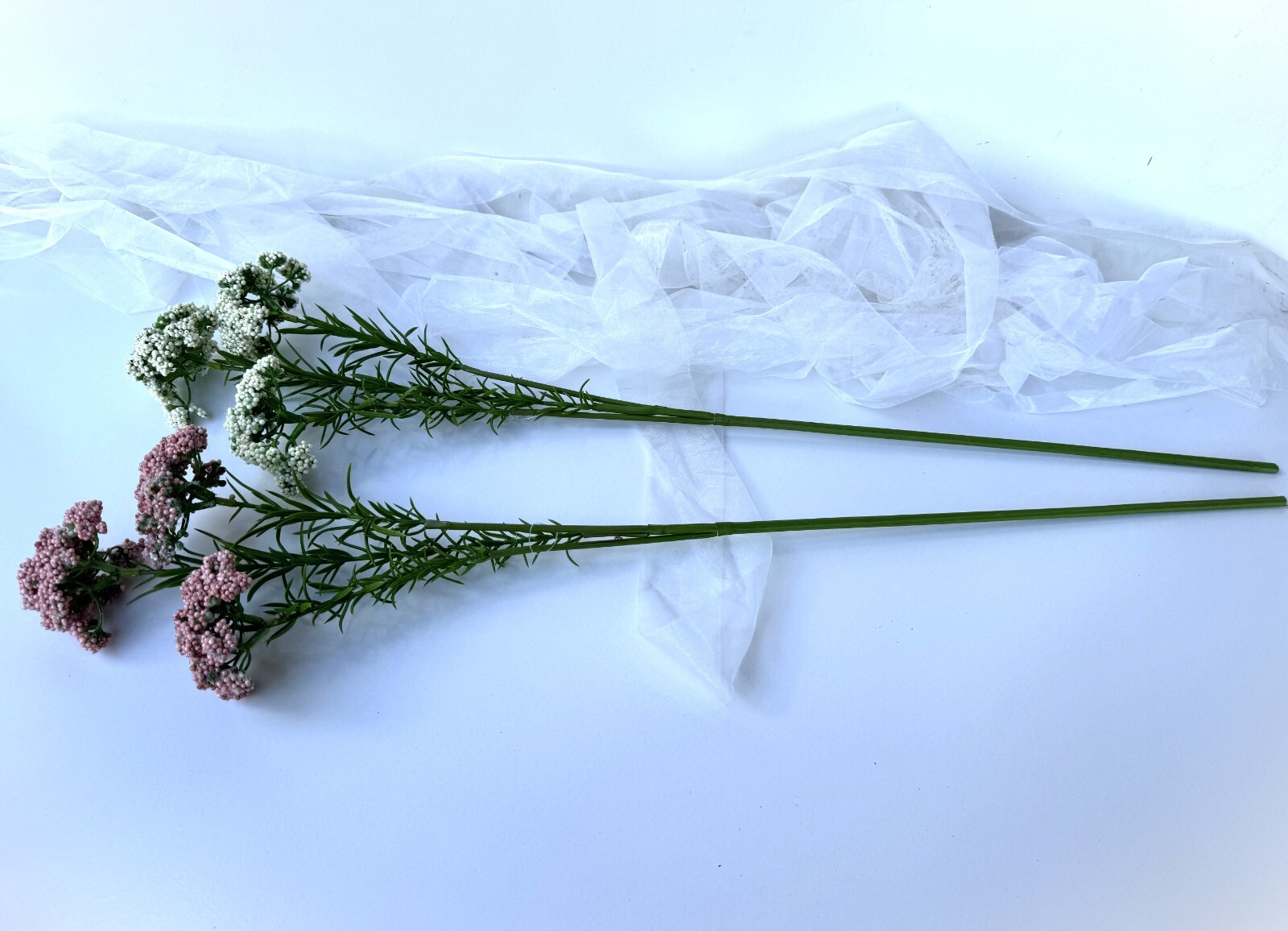 Australian Native Flowers Rice Flower Pink White Sago bush Faux Silk Stems x 1