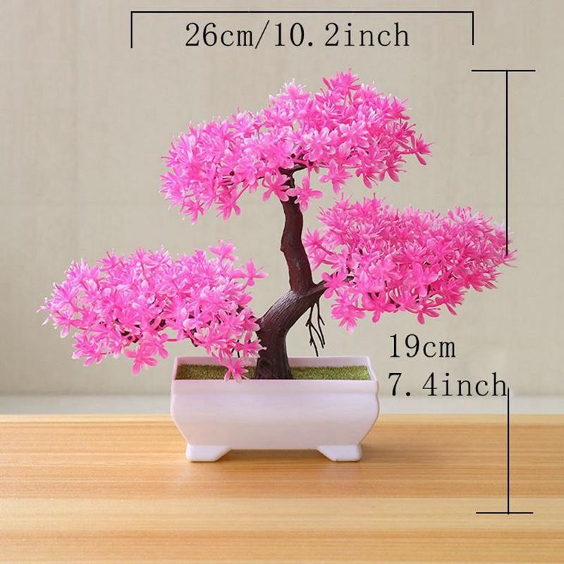 Artificial Bonsai Tree Potted Fake Plant Home Garden Table Room Decor Ornament