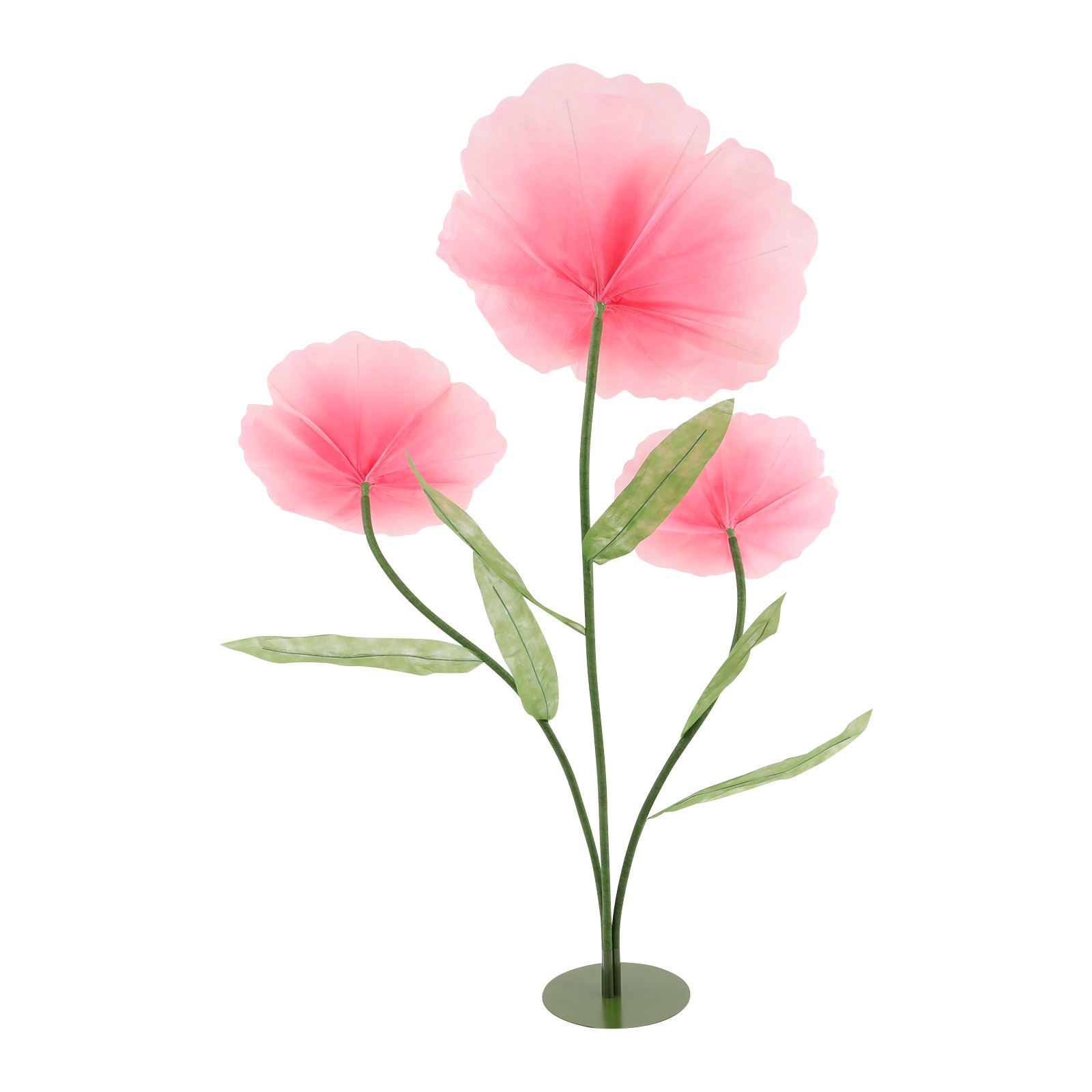 Giant Flowers for Decoration,3-Head Fake Flower Artificial Fabric Flower,Wedding