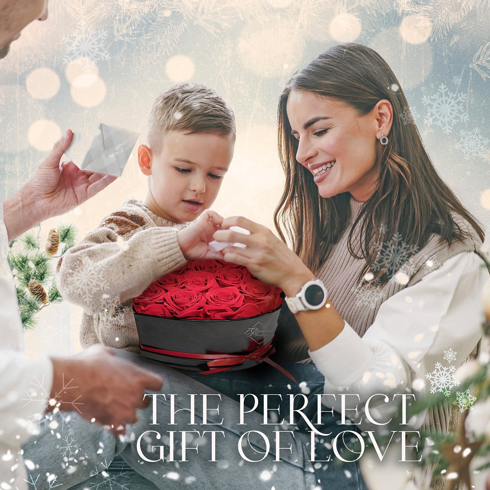 Eternal Preserved Roses in Heart Shape Box – Perfect Gift for Mom, Girlfriend, B