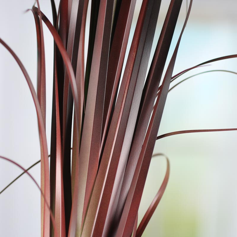 Set of 2 Tall Dried Burgundy Artificial 41″ Grass Bushes
