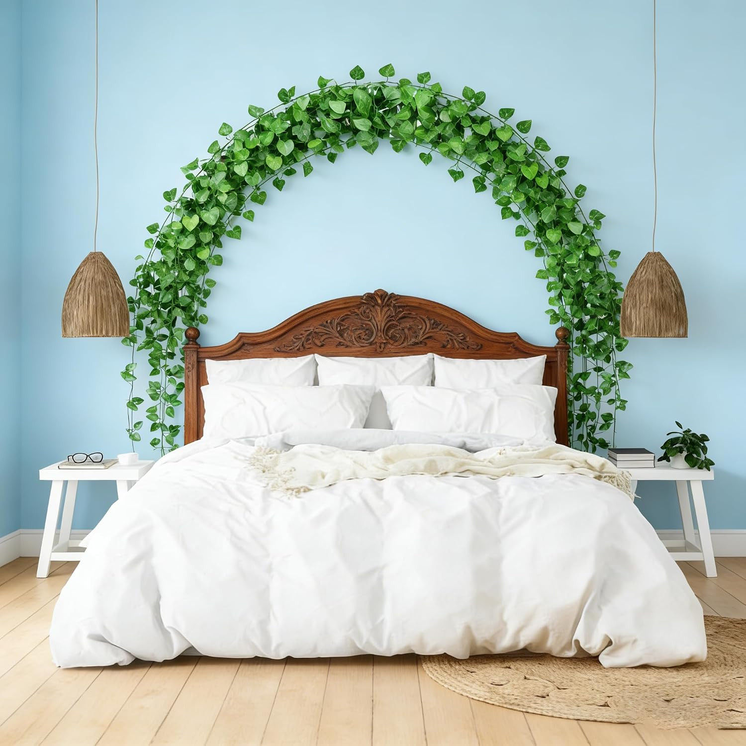 Fake Vines for Room Decor 24 Pack 168Ft Artificial Ivy Greenery Garland