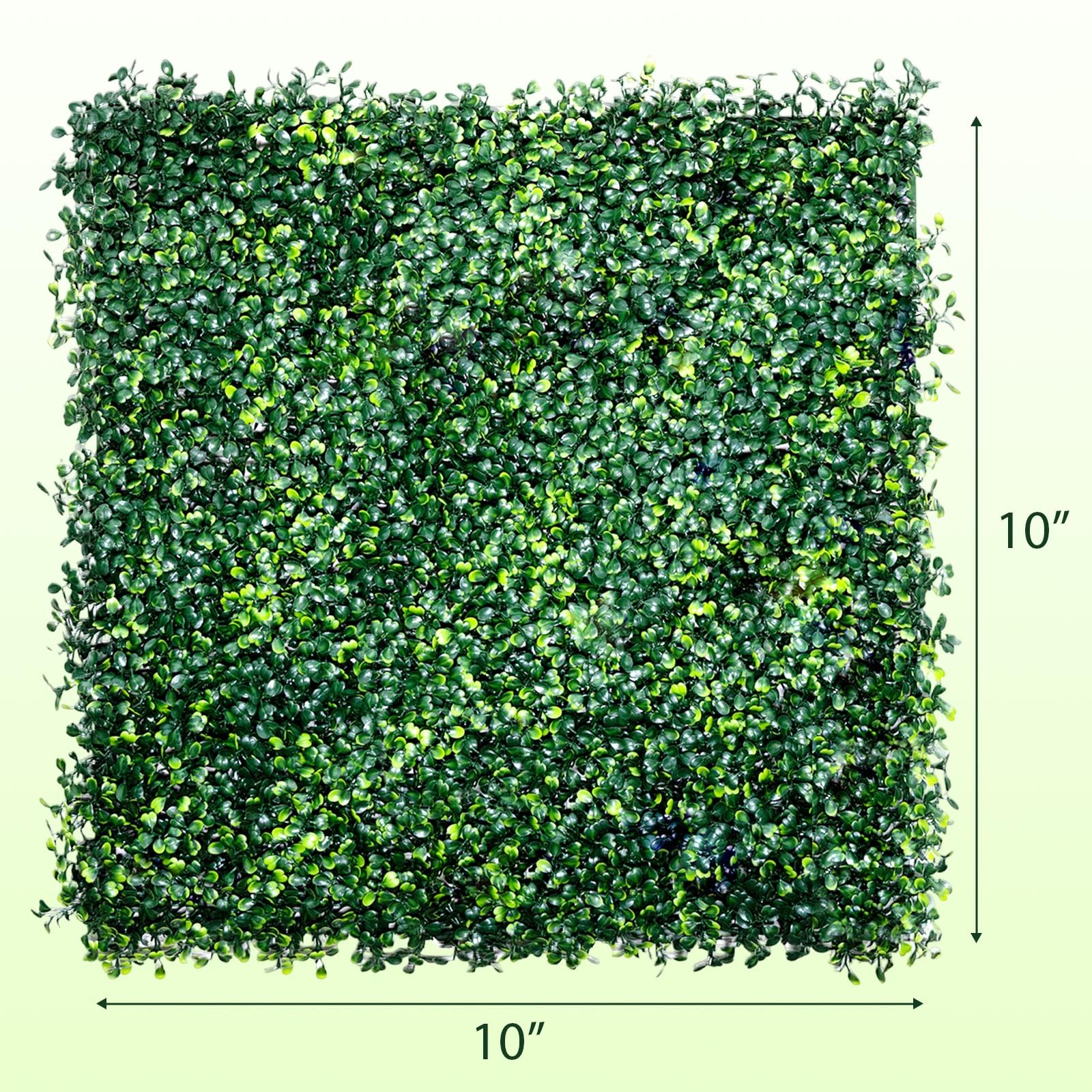 Artificial Grass Wall Panel Backdrop, 12PCS 10″x10″ Artificial Boxwood, Cover…