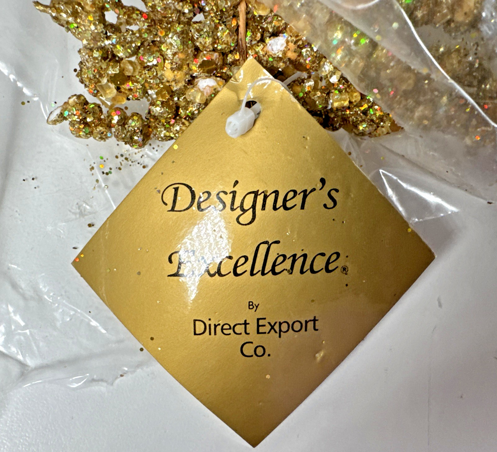 NOS DIRECT EXPORT CO. 2x Gold Twig Branch Gold Berries Pick 46” Long