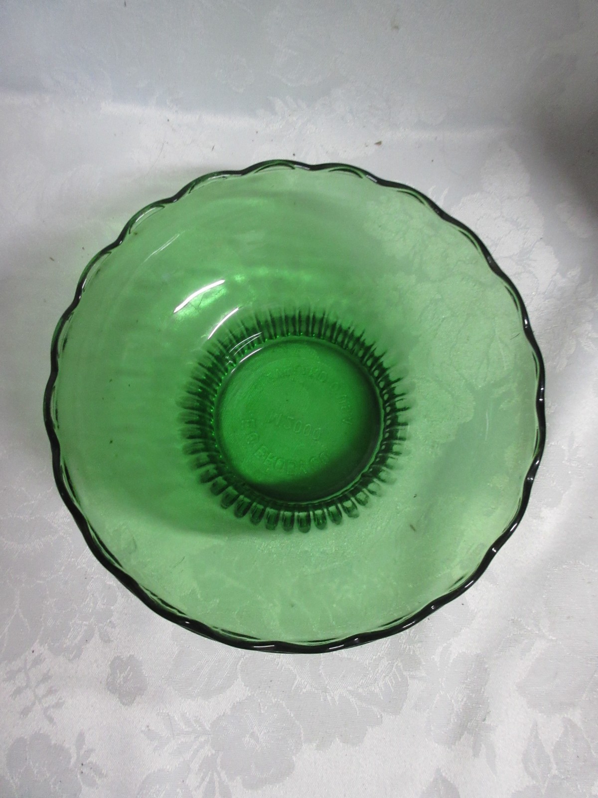 3 1950’s Vintage E O BRODY Forest Green Florist Bowls, ALL DIFFERENT!!