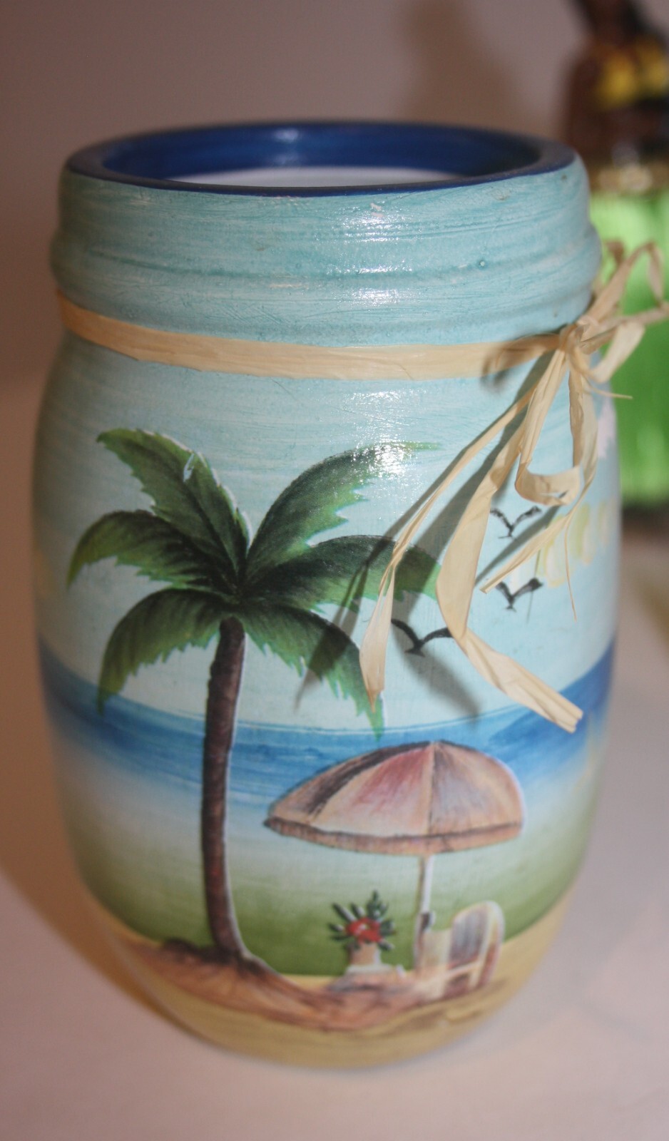 Palm Tree Lot Beach Party Ornaments Vase Nautical Decor