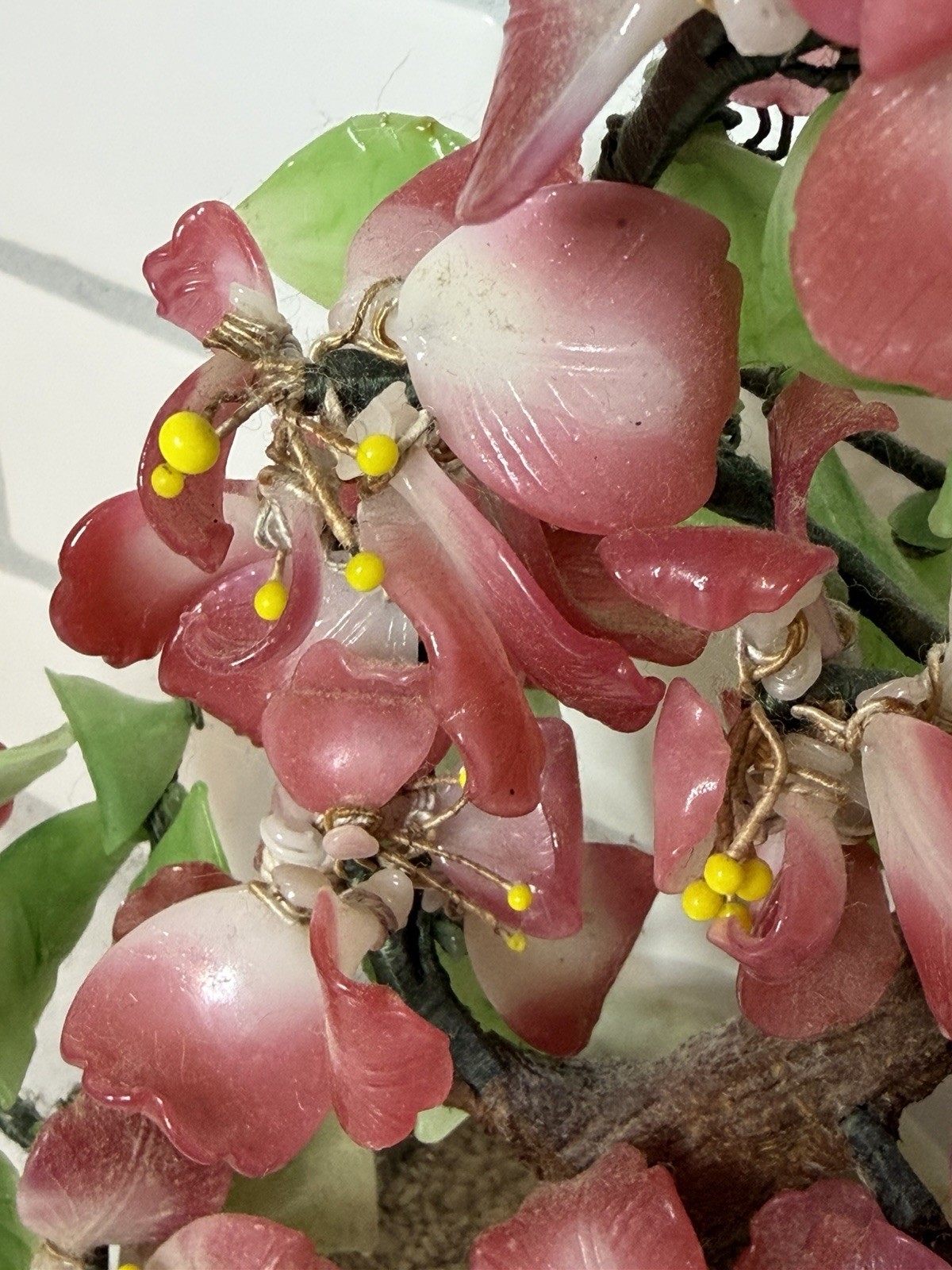 ✨ Vintage Gemstone Blossom Tree in Ceramic Pot ✨