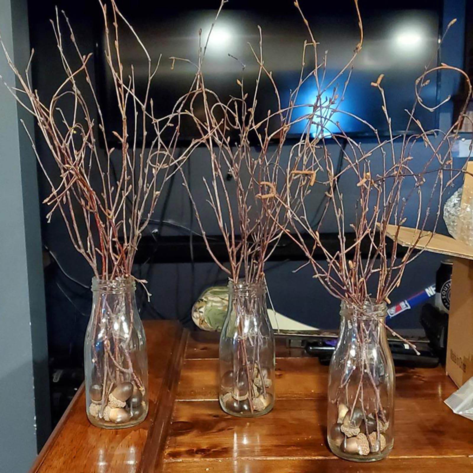 120 PCS Natural Dried Birch Twigs Branches 16 Inch Decorative Vase Stick