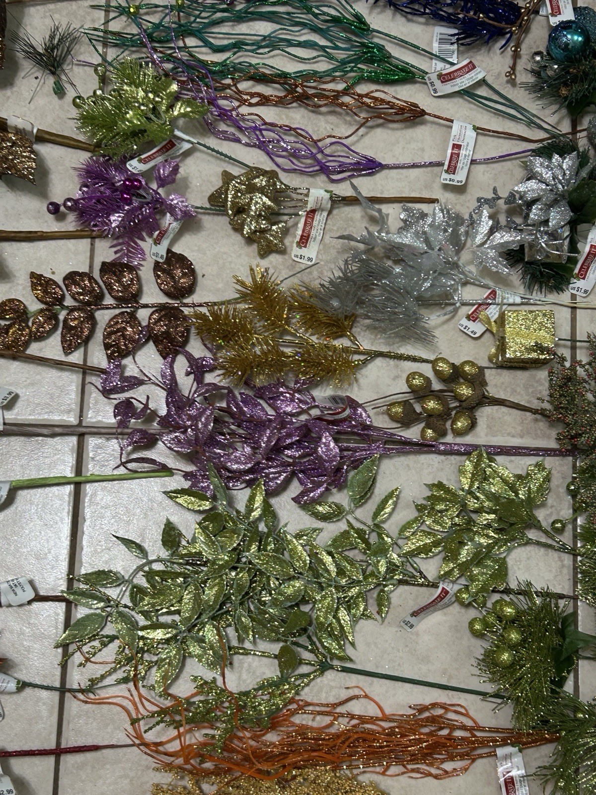 Artificial Stems And Blooms For Crafting/diy
