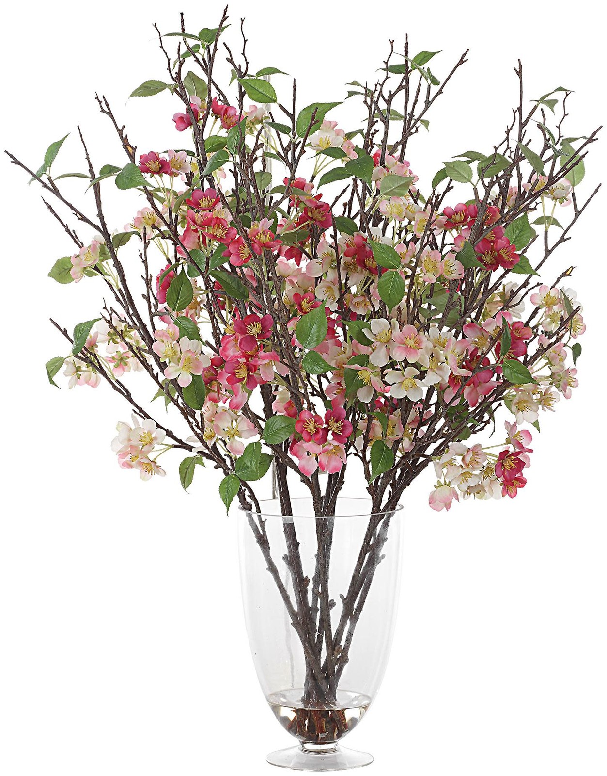 Uttermost 60230 Spring Blooms 35-1/4″ Tall Glass Faux Flora – Clear