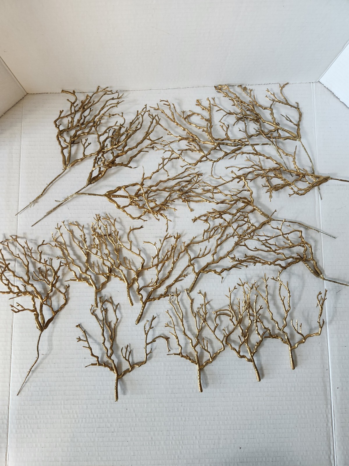 Gold Coral Twig Floral Arrangement Spikes DIY Centerpiece Bouquet Craft Supply