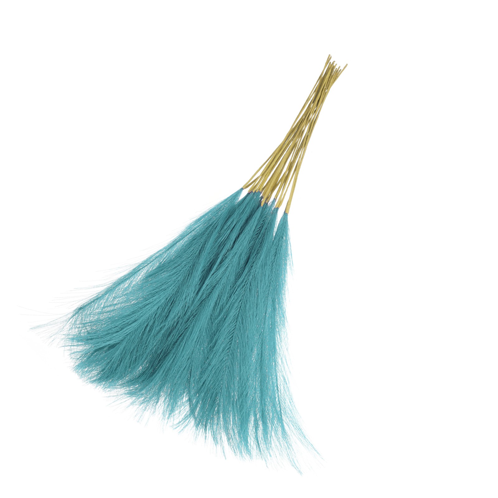 21″ Faux Pampas Grass for Decor Artificial Pampas Grass Blue Green,16pcs
