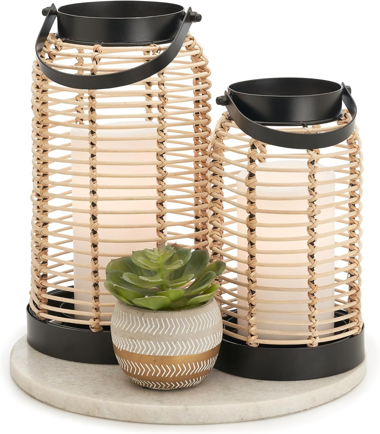 Natural Rattan Boho Lanterns – Handcrafted Chic Decor to Enhance Your Home…