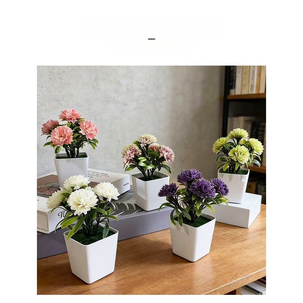 Elegant Fake Flower Display for Home Office Study Tabletop Indoor Decoration