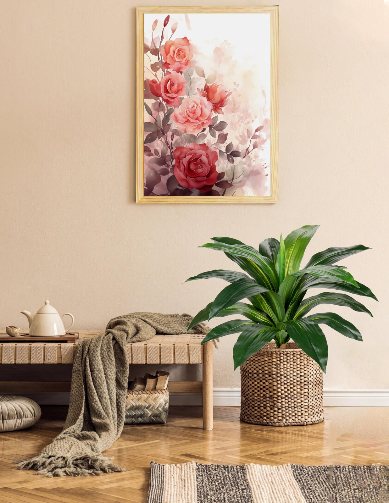 Dracaena Artificial Plants Large Fake Plant 22 Inches Tall Floor Plant Yucca …