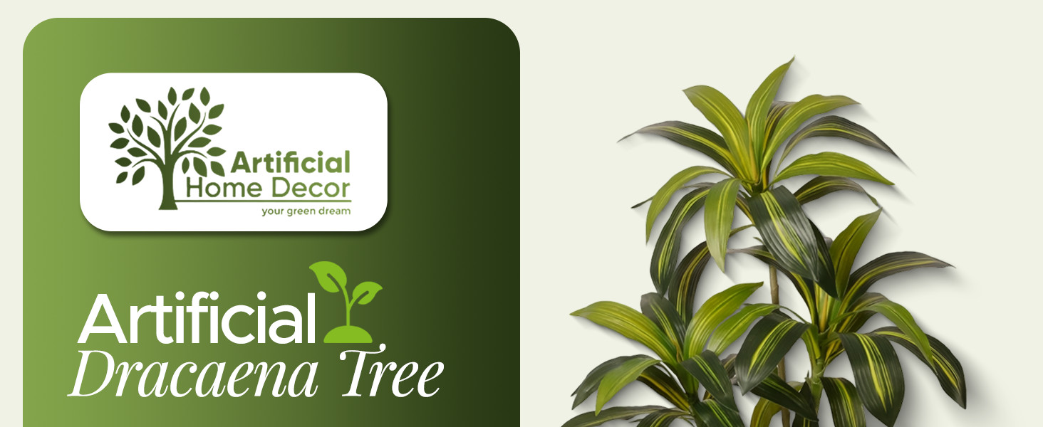 5FT Artificial Dracaena Plant Indoor – Tall Artificial Indoor Tree in Pot,