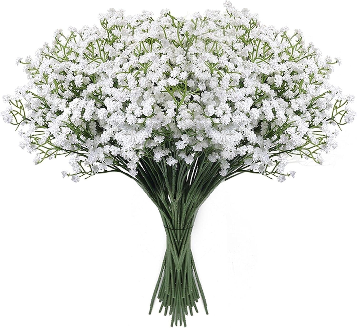 Versatile 18 Pcs White Baby’s Breath Flowers for Indoor & Outdoor Settings