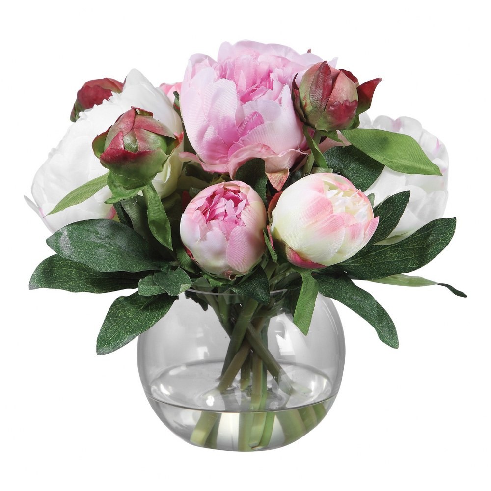 Blaire – 10 inch Peony Bouquet – 10 inches wide by 10 inches deep Accessories