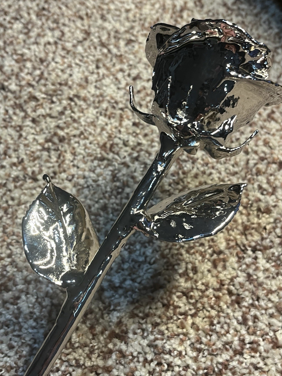 The Forever Rose Handcrafted From Real Platinum Preserved Over 65 Steps & Box