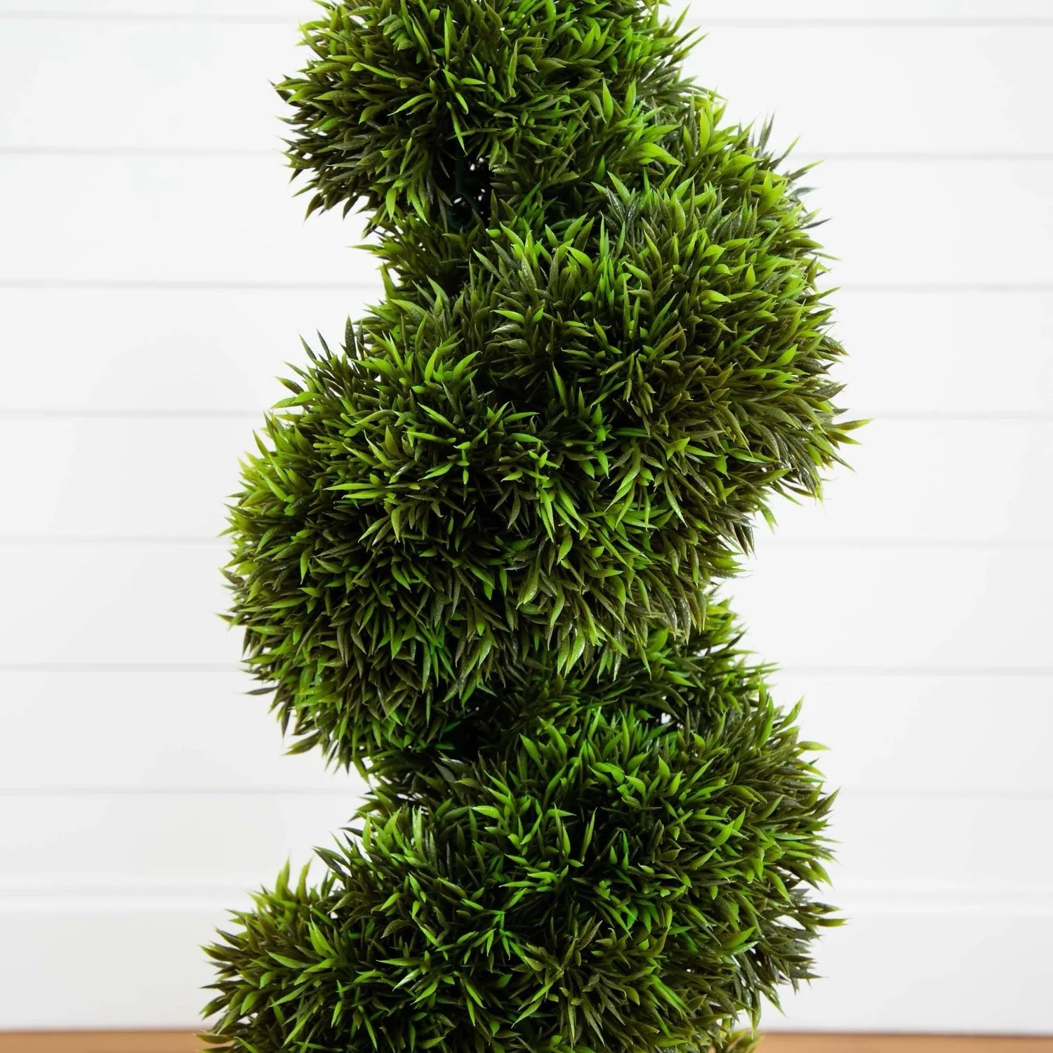 3’ UV Artificial Topiary Spiral Grass Tree Indoor/Outdoor