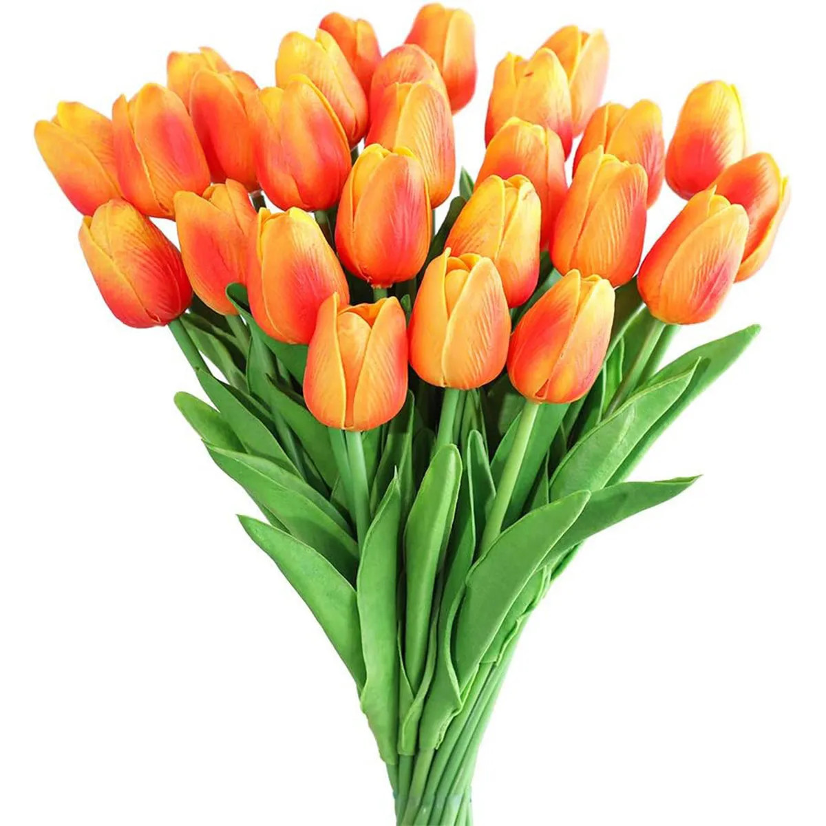 10/30PCS Artificial Flowers Real Touch Tulip Scrapbook Vase Home Decor Wedding G