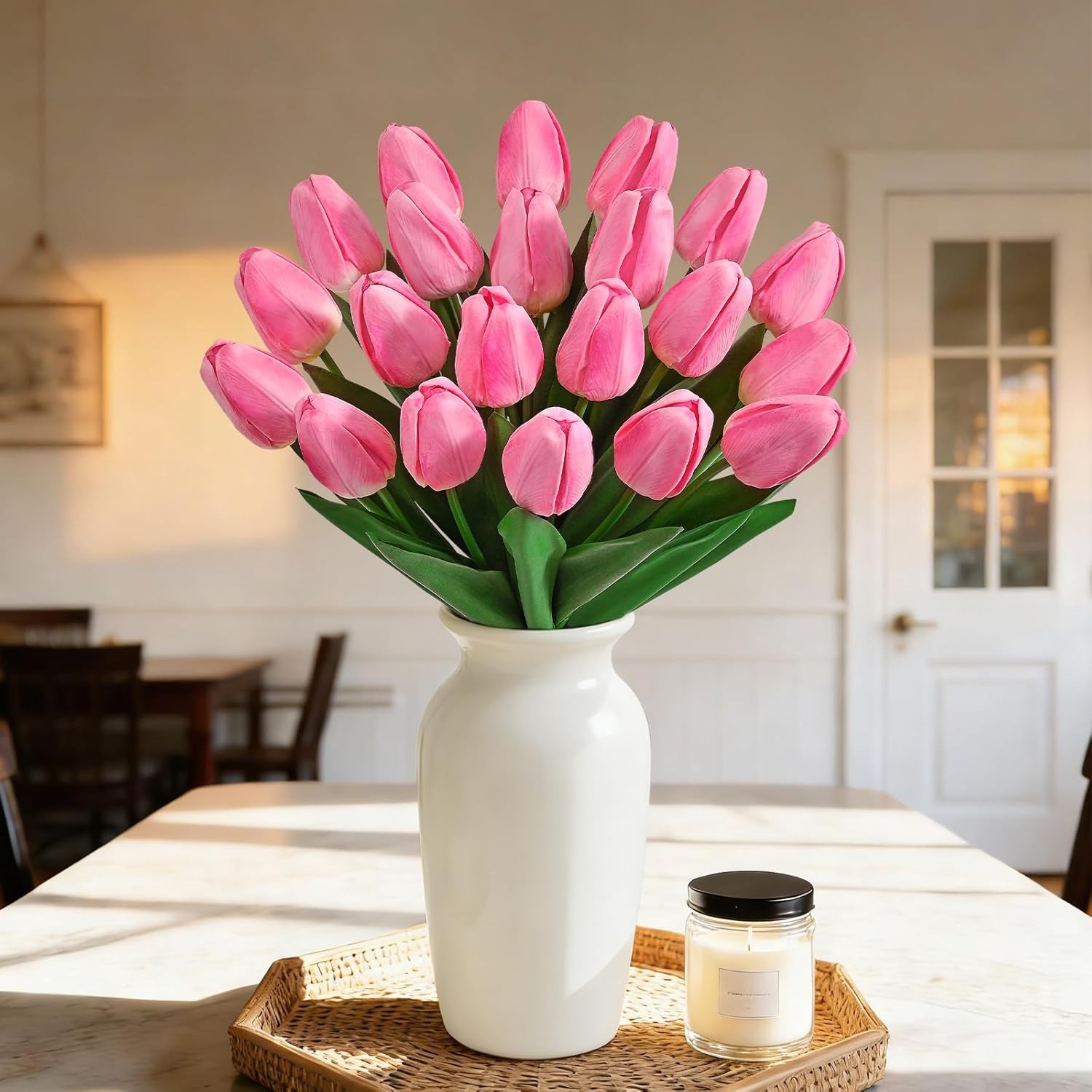 10PCS Artificial Lifelike Tulip Flowers Bouquet Wedding Home Festival Decor Gift