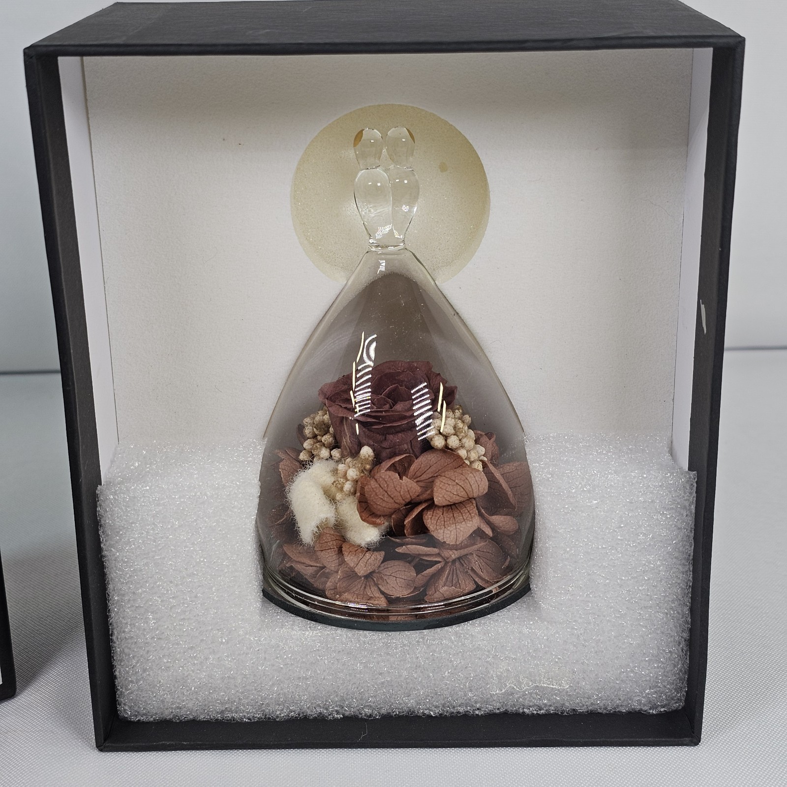 New Hoomna Zodiac Gemini Forever Rose Gift Preserved Real Rose Glass Valentines